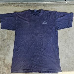 Navy Blue Umbro Single Stitch Made In Usa Shirt Sz XL